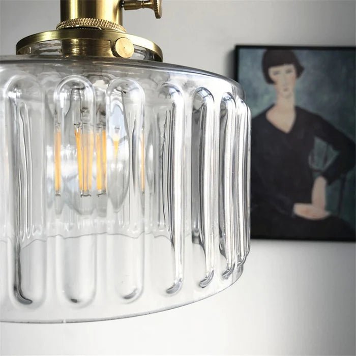 Florora - Elegant Vintage Glass Pendant Lamp Adjustable