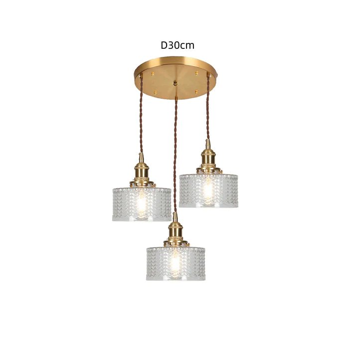 Florora - Elegant Vintage Glass Pendant Lamp Adjustable