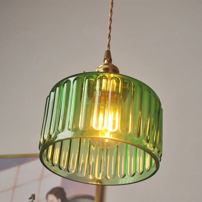 Florora - Elegant Vintage Glass Pendant Lamp Adjustable