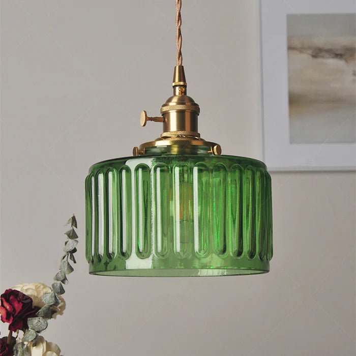 Florora - Elegant Vintage Glass Pendant Lamp Adjustable