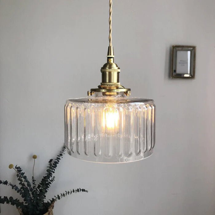 Florora - Elegant Vintage Glass Pendant Lamp Adjustable