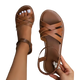 Jovita - Comfortable Flat Women's Sandals with Hook-and-Loop Closure