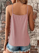 Garnetta - Playful and Elegant Lace Top with V-neck and Spaghetti Straps