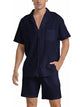 Barry - Luxurious Men's Linen Shirt and Beach Shorts Set