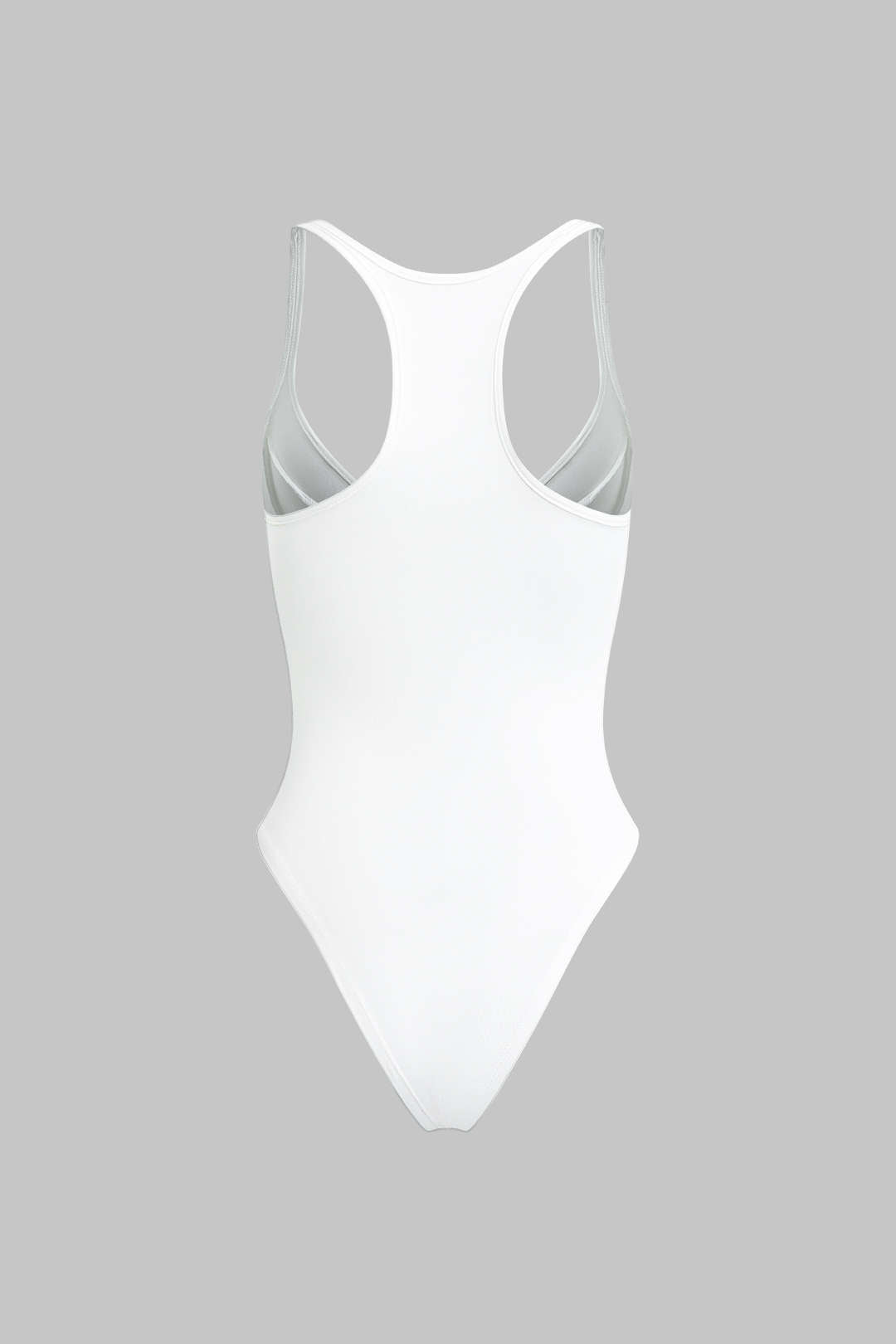 Orla - Basic Solid Deep-V Neck Bustier Bodysuit for Stylish Layering
