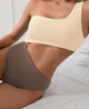 Rosalind - Stylish and Sexy One-Shoulder Bikini Set in Ribbed Fabric