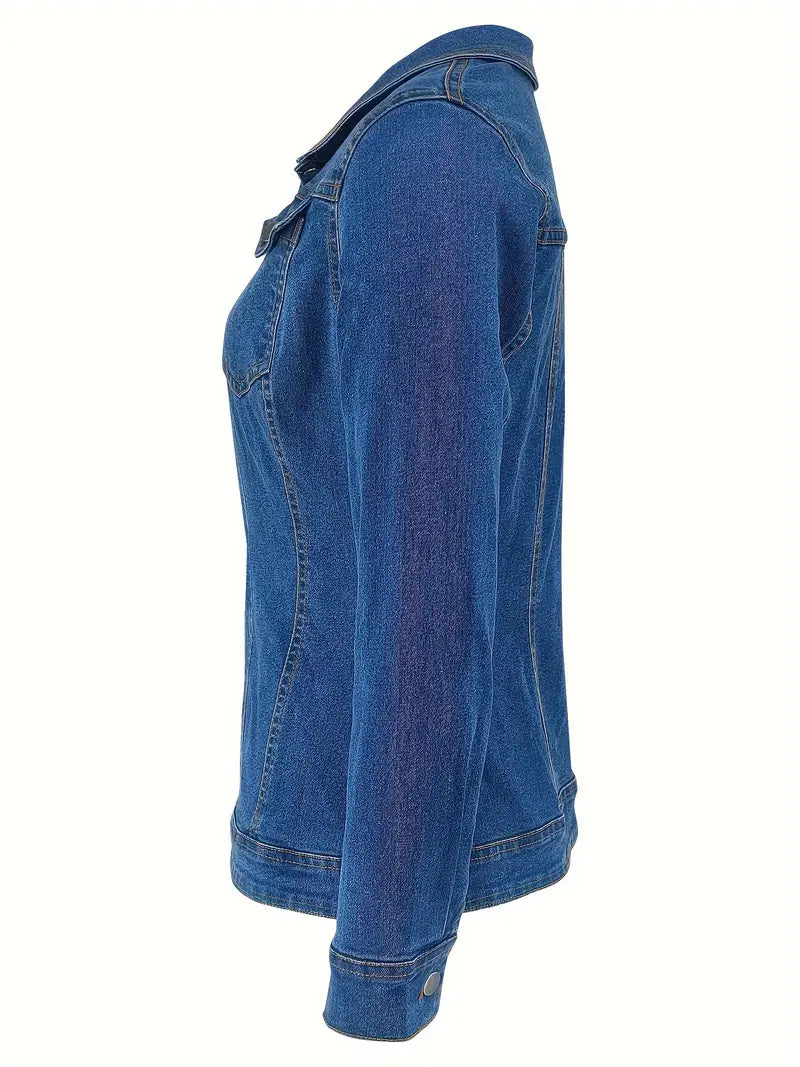 Yvette - Stylish Cotton Denim Jacket for Casual Outings