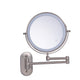 Frescovia - Double Sided Wall Mounted Makeup Mirror With Led Lighting And Magnifying Lens