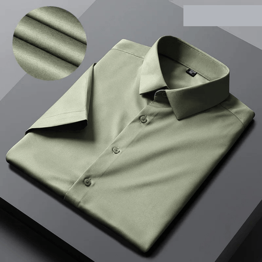 Alfred – Stilvolles, knitterfreies Herren-Kurzarmhemd für ganztägigen Tragekomfort