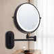 Frescovia - Double Sided Wall Mounted Makeup Mirror With Led Lighting And Magnifying Lens