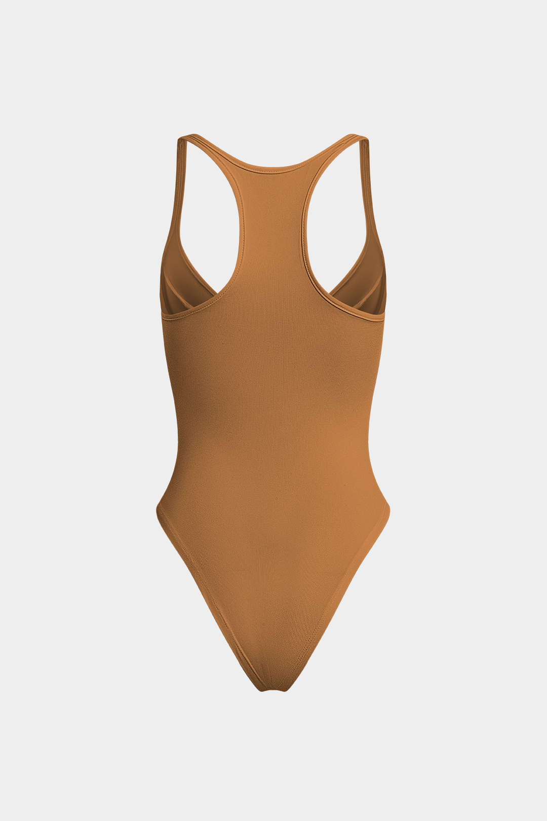 Orla - Basic Solid Deep-V Neck Bustier Bodysuit for Stylish Layering