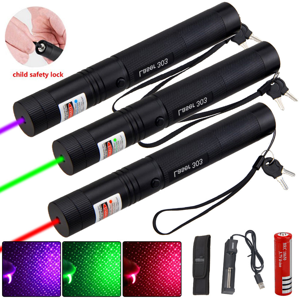 Coharra - Long Range Adjustable Aluminium Laser Pointer for Outdoor Use