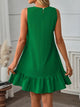 Carrie - Sleeveless Dress with Fashionable Ruffle Trim