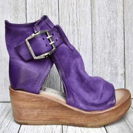 Lucina - Boho Wedge Heel Sandals for Women with Chic Style