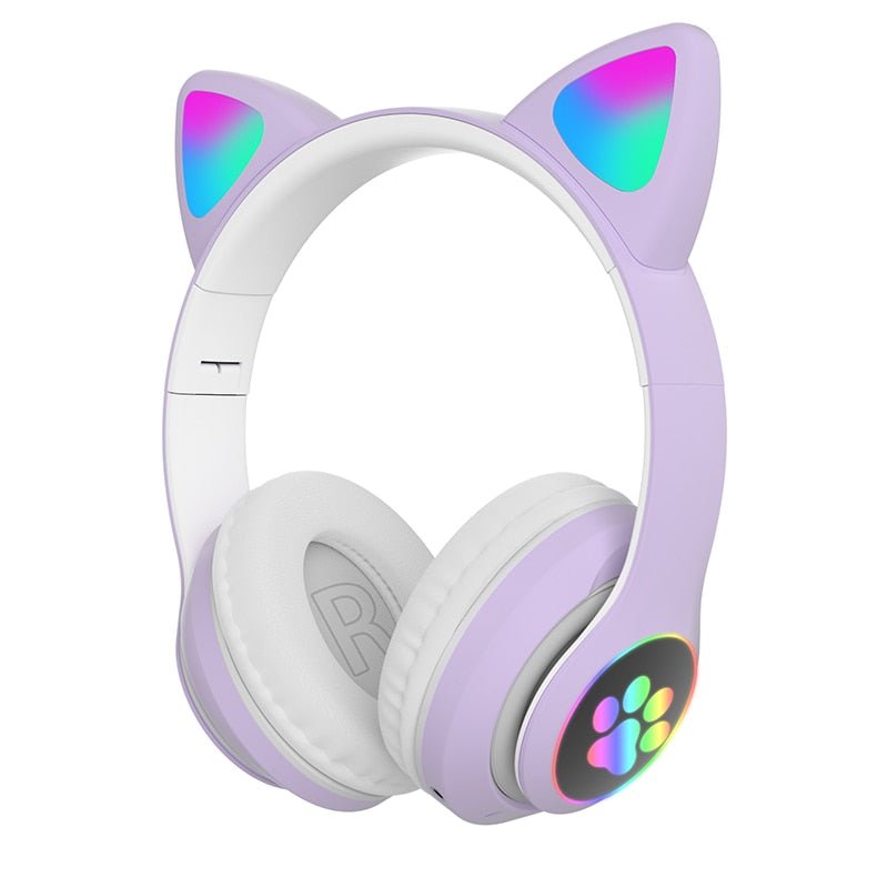 Leilani - Cat Ear Bluetooth Headphones With LED Lights