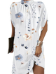 Nerida - Stylish Women's Fashion Dress with Batwing Sleeves and Charming Patterns