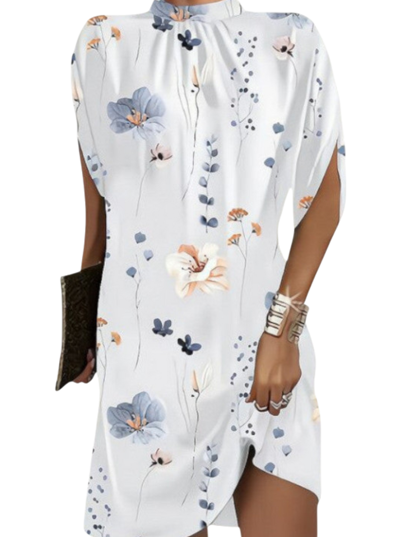 Nerida - Stylish Women's Fashion Dress with Batwing Sleeves and Charming Patterns