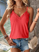 Garnetta - Playful and Elegant Lace Top with V-neck and Spaghetti Straps