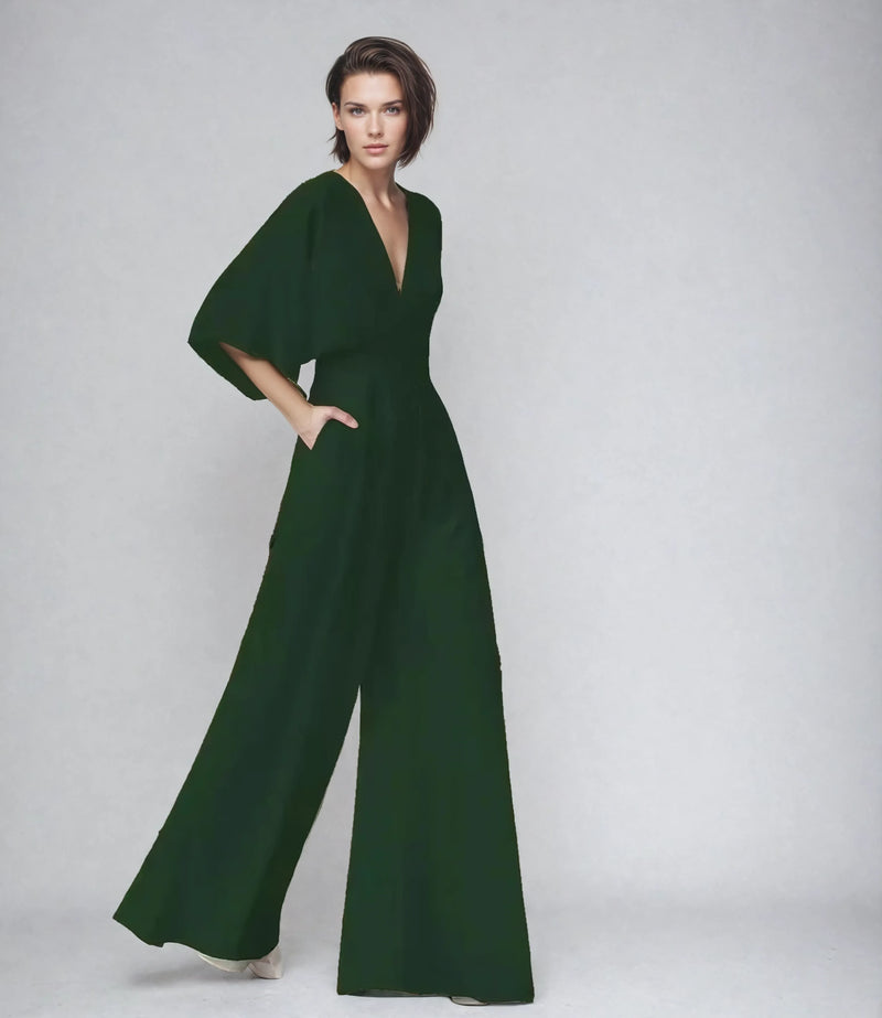 Destiny - Fluid Butterfly Sleeve Jumpsuit For Events