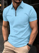 Ansel - Stylish Men's Casual Zipper Shirt with Classic Lapel Collar