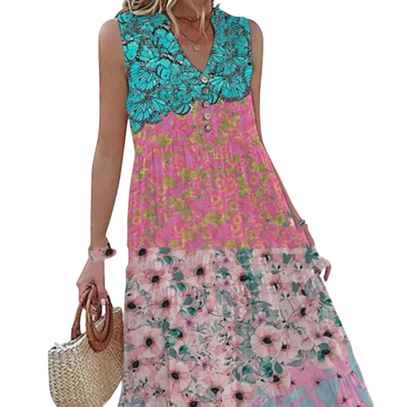 Anita - Elegant Floral Dress for Effortless Summer Charm