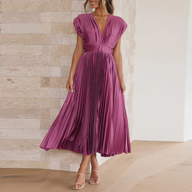 Casimir - Elegant Women's V-neck Sleeveless Dress for Summer Occasions