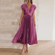 Casimir - Elegant Women's V-neck Sleeveless Dress for Summer Occasions
