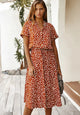 Milana - Stylish Midi Summer Dress with Breathable Print