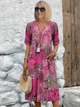 Harper - Vibrant Floral Dress with Flowing Silhouette and Eye-catching Design