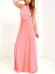 Carwyn - Elegant Women's Dress with Ruffled Back and Flirty Tie Belt