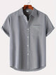 Ursula - Stylish Men's Short-Sleeved Shirt with Chest Pocket