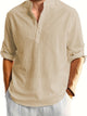 Nerys - Classic Long-Sleeved Linen Shirt for Men with Modern Comfort