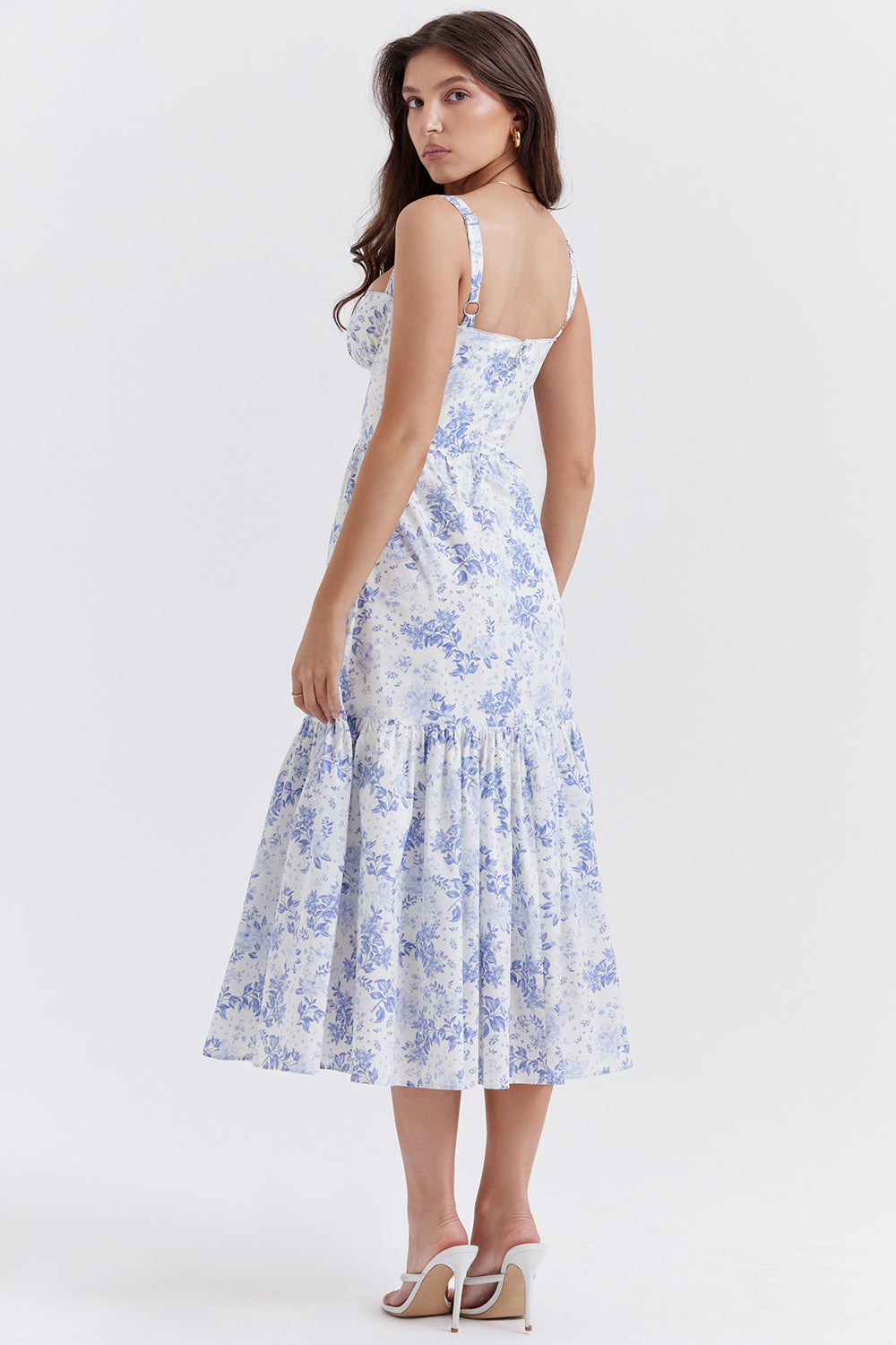 Brigid - Women's Floral Midi Summer Dress for Casual Outings