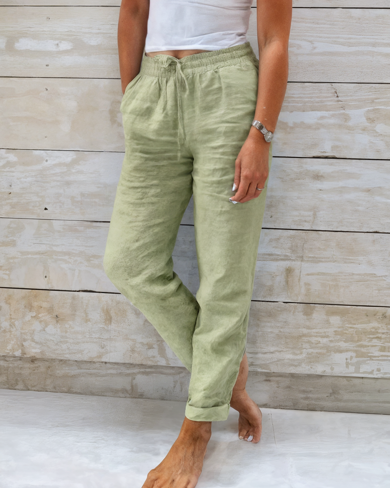 Siena - Lightweight Women's Linen Pants with Loose Fit and Comfortable Style