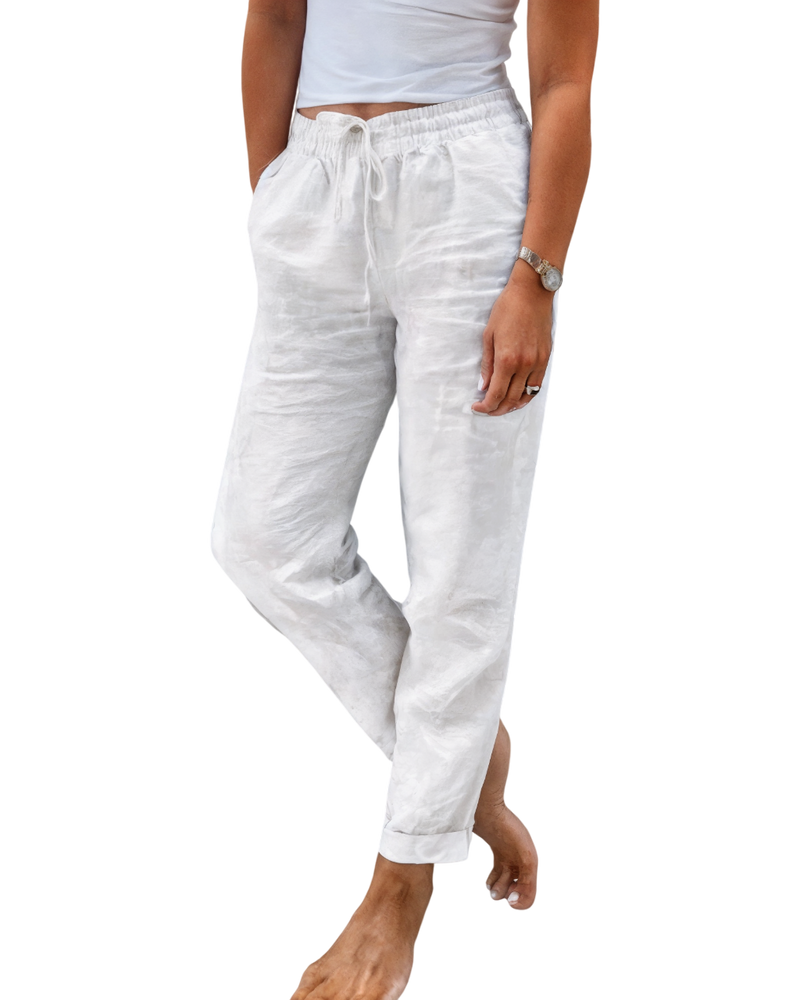 Siena - Lightweight Women's Linen Pants with Loose Fit and Comfortable Style