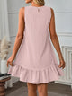 Carrie - Sleeveless Dress with Fashionable Ruffle Trim