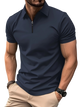 Ansel - Stylish Men's Casual Zipper Shirt with Classic Lapel Collar