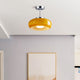 Ambrelle – Round Ceiling Light with Amber Glass Shade