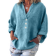 Kaylee - Relaxed Fit Cotton Linen Blouse with Oversized Silhouette