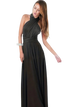 Carwyn - Elegant Women's Dress with Ruffled Back and Flirty Tie Belt