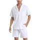 Barry - Luxurious Men's Linen Shirt and Beach Shorts Set