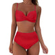 Geraldine - Elegant Women's Bikini Set with High-Waisted Bottoms