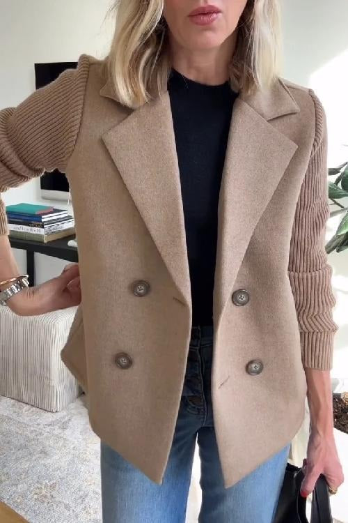 Amora – Eleganter Blazer mit Strickärmeln