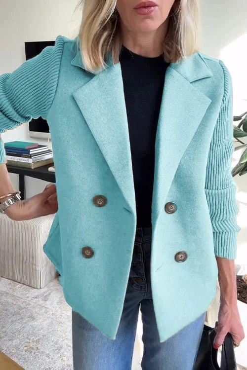 Amora – Eleganter Blazer mit Strickärmeln