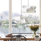Glowyn - Wabi Sabi Silk Hanging Lamp Elegant Ambient Light For Home