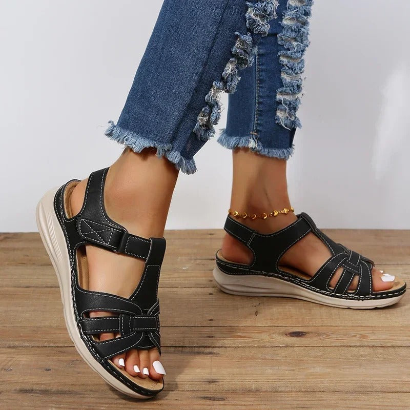 Anastasia - Stylish Orthopedic Women's Leather Sandals for Comfort and Support