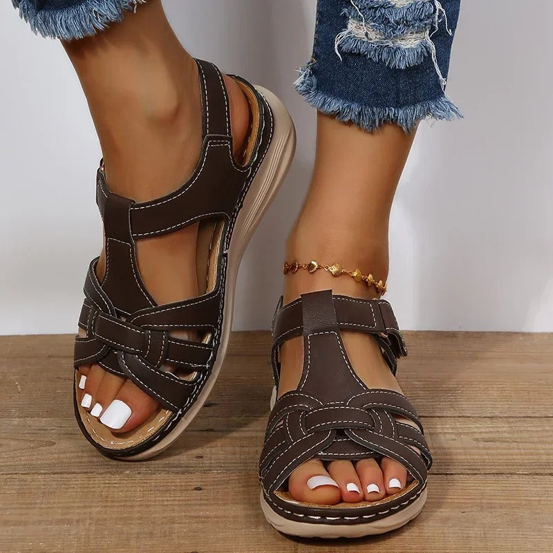Anastasia - Stylish Orthopedic Women's Leather Sandals for Comfort and Support