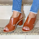 Rae - Stylish Women's Leather Sandals with Comfortable Block Heels