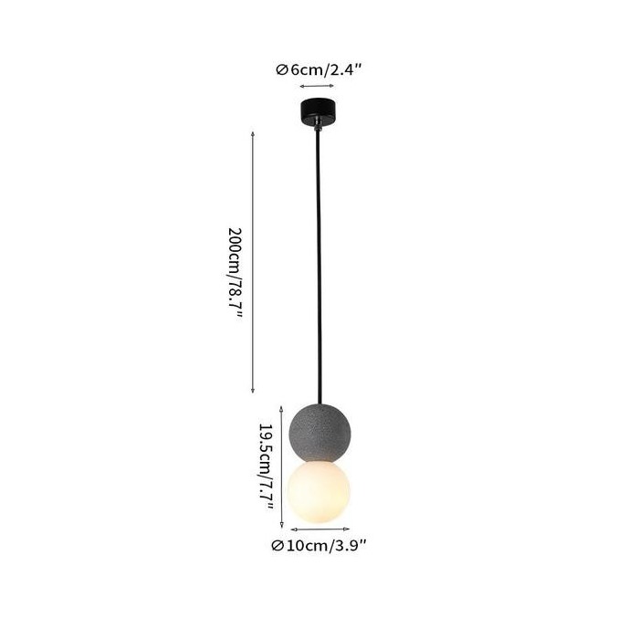Lumenlace - Modern Hanging Globe Lamp for Stylish Room Lighting