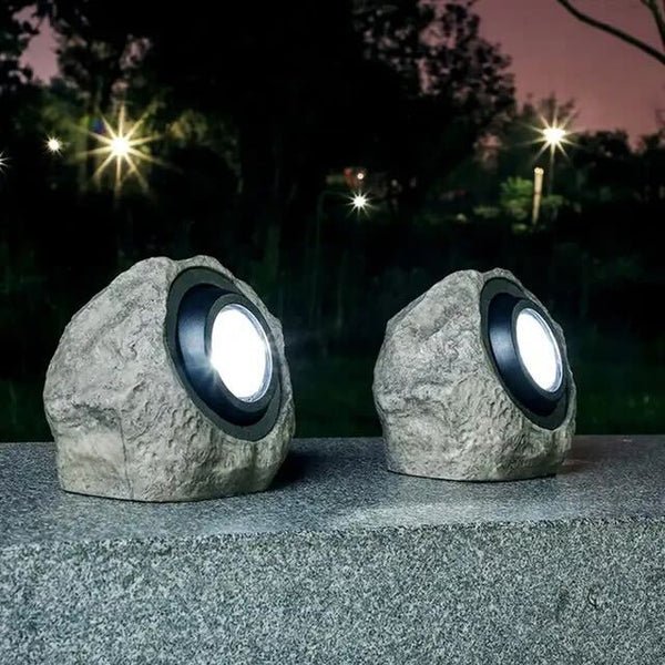 NebulaLite - Stylish Solar LED Garden Lamp with Stone Design